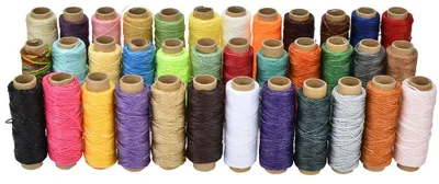 Leder-Nähgarn-Set, 36 Farben, 50 m/Rolle, 150D