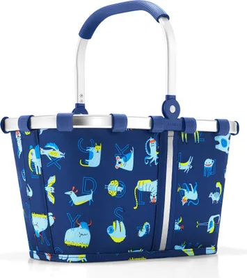 A product shot of a children's shopping basket.