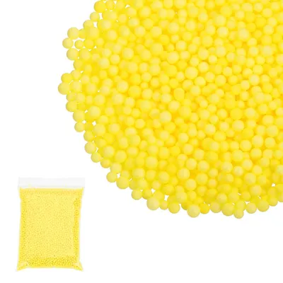 Produktbild von Schaumkügelchen - 2-3 mm Durchmesser - Bastelmaterial für DIY - Gelb