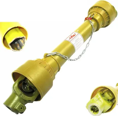 Produktbild von Zapfwelle  Gelenkwelle 65-90 cm mit Schutz + Kette 1 3/8'' 6 Zähne Traktor