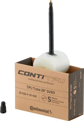 Zdjęcie produktu dla Dętka 28 TPU 700 x 25/26/28/30/32/35 FV 60mm GRAVEL CONTINENTAL 35g