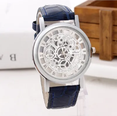 Produktbild von Elegante Joel Uhr für Herren - Blau/Silber, Stilvoll und Preiswert KP12893