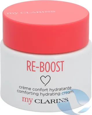 Produktbild von Clarins RE-BOOST Comforting Hydrating Cream, Tagescreme, Frauen, trockene Haut, normale Haut, Gesicht, Energiespendend, Feuchtigkeitsspendend, Nährend, Porenstraffend, ausgleichend, Beruhigend, 50 ml