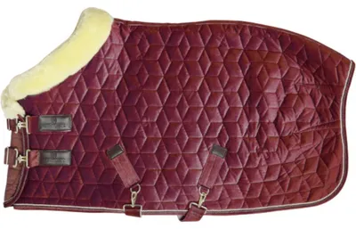 Image de Kentucky Horsewear Tapis d'écurie 160g Tapis d'écurie en velours Bordeaux 80