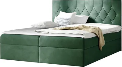 Produktbild von MIRJAN24 Boxspringbett Loloz, Doppelbett mit Bettkasten und Matratze, Ehebett (Farbe: Mikrofaza 0010, Größe: 120x200 cm)