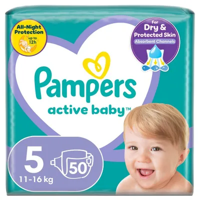 Obrázok produktu pre Pampers Active Baby 5, 50 trvnikov, 11 kg - 16 kg
