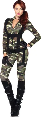 Produktbild von Army Girl Overall - Karneval Faschingskostüm Damen Größe: S