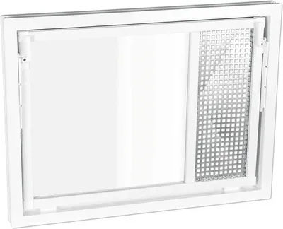Produktbild von WOLFA Mehrzweck Kipp-Fenster PLUS Kunststoff weiß 800x500 mm mit Einfachglas und Zwangsbelüftungsflügel