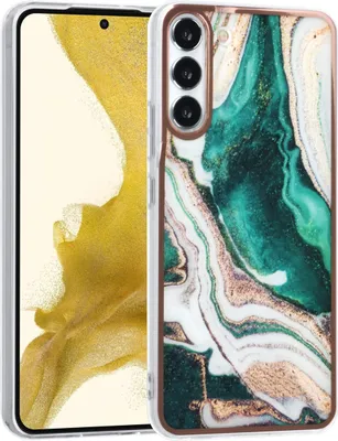 Produktbild von UNIQ Accessory Samsung Galaxy S22 Plus TPU Backcover - Marble Green