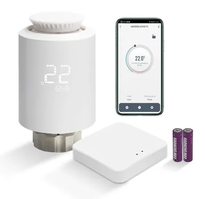 Heizkörperthermostat-Set mit Zigbee Gateway, programmierbar, App-Steuerung