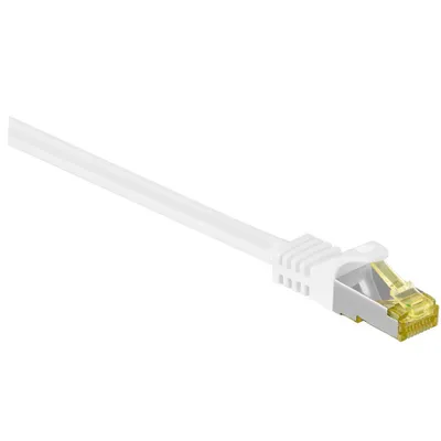 Image de goobay Câble réseau RJ-45 0,25 m blanc jusqu'à 10,00 Gbit/sec. jusqu'à 500 MHz, 1 pc.