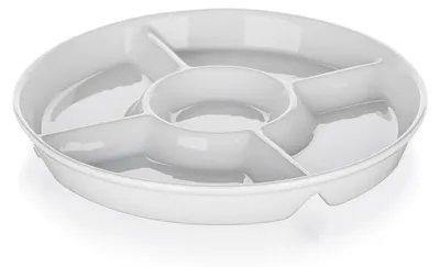 Image de bol divisé diamètre 30cm porcelaine BIANCA