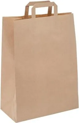 Zdjęcie produktu dla Pakiet - Torby Papierowe Ekologiczne 320x160x430 Brązowe 10szt