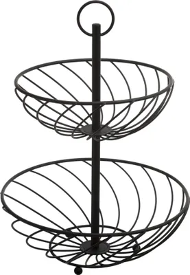 Obrázek produktu pro Kovový stojan, 2 košíky, dvoupatrový, výška 38 cm