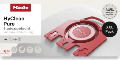 Produktbild von Miele HyClean Pure Staubsaugerbeutel für FJM-Modellreihe XXL, 16 Stück, 3,5 l Volumen