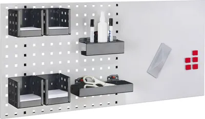 Produktbild von Kappes LogoChart® Office Set #3 1x Lochplatte 1000x450mm 1x Zubehörsortiment 15-teilig Anthrazitgrau RAL 7016