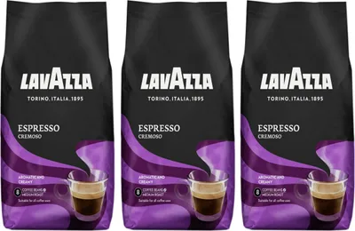 Produktbild von Lavazza Espresso Cremoso | ganze Bohne | 3 x 1000g