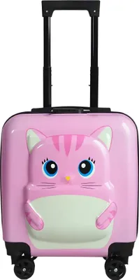 Produktbild von Katze 3D Kinder Trolley Kinderkoffer ABS Kindertrolley 45x35x25 cm