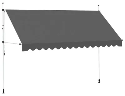 Produktbild von vidaXL Einziehbare Markise Handbetrieben 400 cm Anthrazit