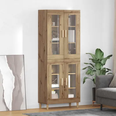 Immagine prodotto di vidaXL Credenza rovere artigianale 69,5 x 34 x 180 cm Materiale a base di legno