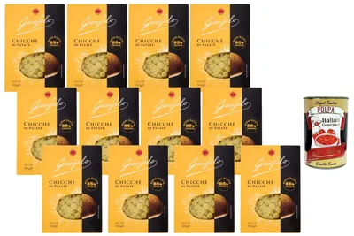 Produktbild von Garofalo Italian Gourmet Bundle 12x Kartoffel-Gnocchi 500 g + Italian Gourmet Polpa – italienische Chicche di Patate mit 85% Kartoffeln, ideal für Vorrat, Familienküche, Tomatensaucen und mediterrane Gerichte
