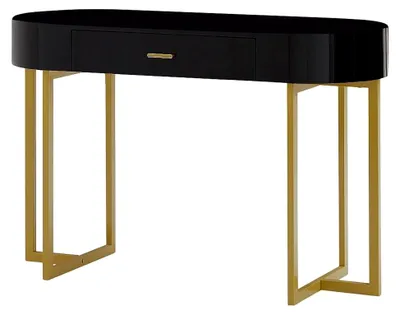 Produktbild von Konsolenschreibtisch Toreli - L 120 cm x B 45 cm x H 76 cm - MDF - schwarz