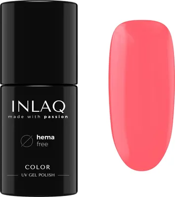 Produktbild von INLAQ® HEMA Free UV Nail Polish 6 ml - Gel Nagellack frei von HEMA - Neon Spectrum Kollektion - Farbe Rosa