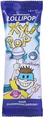 Obrázek produktu pro Miradent XyliPop lízatko so xylitolom čučoriedka (6g) , 101648