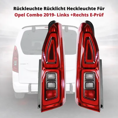Image de Feu arrière pour Opel Combo 2019- Gauche + Droite Homologué |3552635