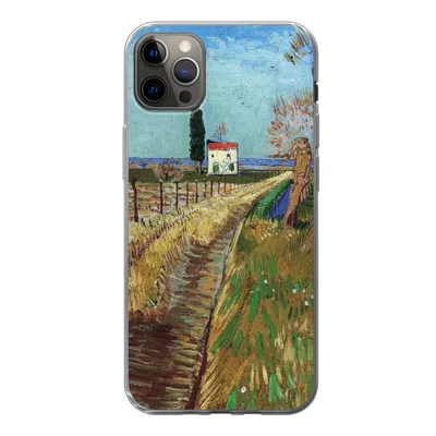 Produktbild von MuchoWow® Handyhülle Schutzhülle Hülle für iPhone 13 Pro Max Weg durch ein Weidenfeld - Vincent van Gogh Silikon Softcase Handy Hülle - Mobiltelefon