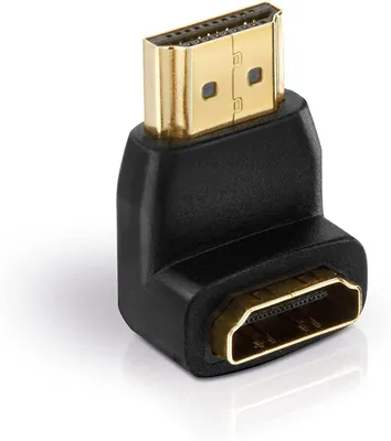 Produktbild von PureLink Adapter, HDMI St./HDMI Bu. gewinkelt 270°, FULL HD, BASIC, schwarz