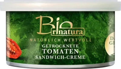 Produktbild von rinatura Sandwich-Creme getrocknete Tomaten, 125g
