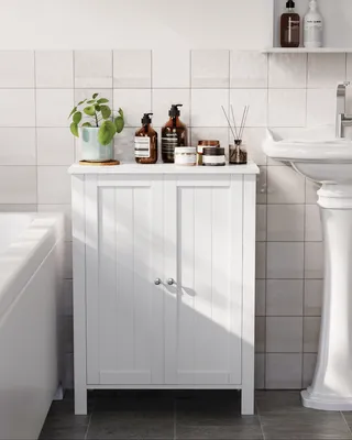 Produktbild von VASAGLE Badkommode Badezimmerschrank, 2 verstellbare Ebene, 30 x 60 x 80 cm