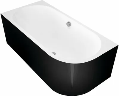 Immagine prodotto di VIVA L MONOLITH vasca asimmetrica 170x75x60cm, sinistra, bianco/nero