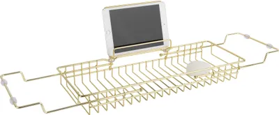 Zdjęcie produktu dla Półka na wannę CADDY, metalowa, 18 x 20 x 61 cm