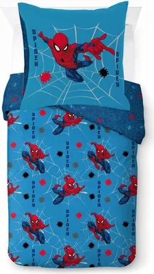 Produktbild von Marvel Spider-Man Spidey Face Bettwäscheset aus 100 % Baumwolle für Ein