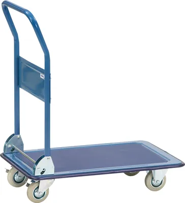 Obrázok produktu pre fetra 3100, Oceľ, Plošinový vozík, Modrá, 150 kg, 4 koleso/kolesá, Guma