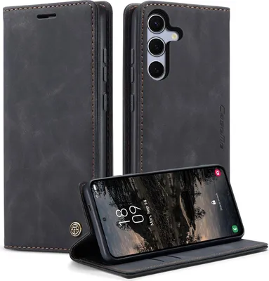Produktbild von Samsung Galaxy S25 FE Hülle - CaseMe 013 Klapphülle - Schwarz
