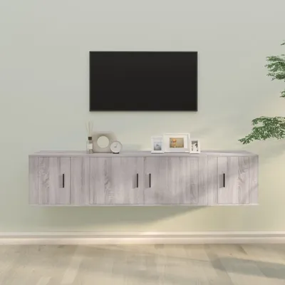 Produktbild von Stabli Möbel 3-tlg. TV-Schrank-Set Grau Sonoma Holzwerkstoff CC3444108