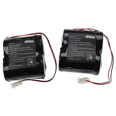 Produktbild von vhbw 2x Batterie Ersatz für ABUS FU2986 für Alarmanlage, Alarmsystem, Funk-Außensirenen (15 Ah, 3 V, Alkali-Mangan)