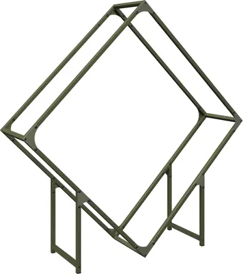 Produktbild von Brennholzregal Olivgrün 100x25x100 cm Kaltgewalzter Stahl