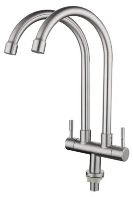 Immagine prodotto di Rubinetto da cucina in acciaio inossidabile con due maniglie