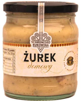 Image de Żurek (soupe de seigle polonaise) avec de la saucisse blanche, restaurant Schronisko Bukowina - 400 ml