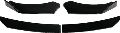 Immagine prodotto di Labbro anteriore paraurti splitter, vestibilità universale, design aerodinamico, nero lucido