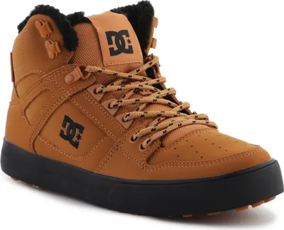 Immagine prodotto di DC Shoes Pure Hi Top WC Uomo Lace-up Nubuck Leather W ter Trainers Wheat - 9.5 UK - 44 EU - 10.5 US / Wheat