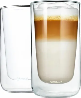 Image de Blomus verres isothermes verres à latte macchiato NERO set de 2 pièces