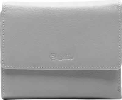 Image de Esquire Cuir porte-monnaie Viktoria Flap Wallet Grey gris
