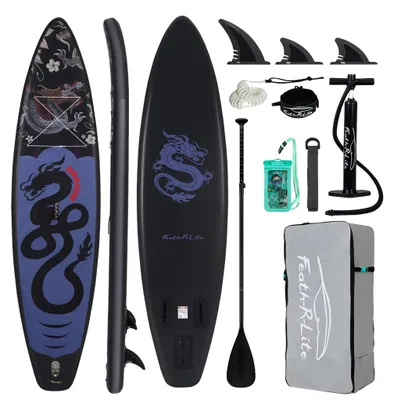 Produktbild von Aufblasbares Surfbrett, langlebiges PVC, leicht zu transportieren, 350x84x15cm