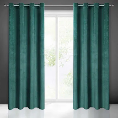 Produktbild von Vorhang ELIZA dunkelminze 140x250 cm  Ösen Ösenvorhang