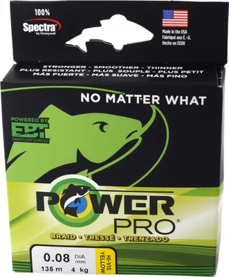 Produktbild von POWERPRO Classic, 135m, 0,06mm, 3kg / 6,61lbs, gelb, Geflochtene Angelschnüre, PPBI13506Y
